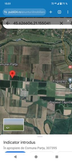 Teren Construcții extravilan de 47100 mp, în Parța