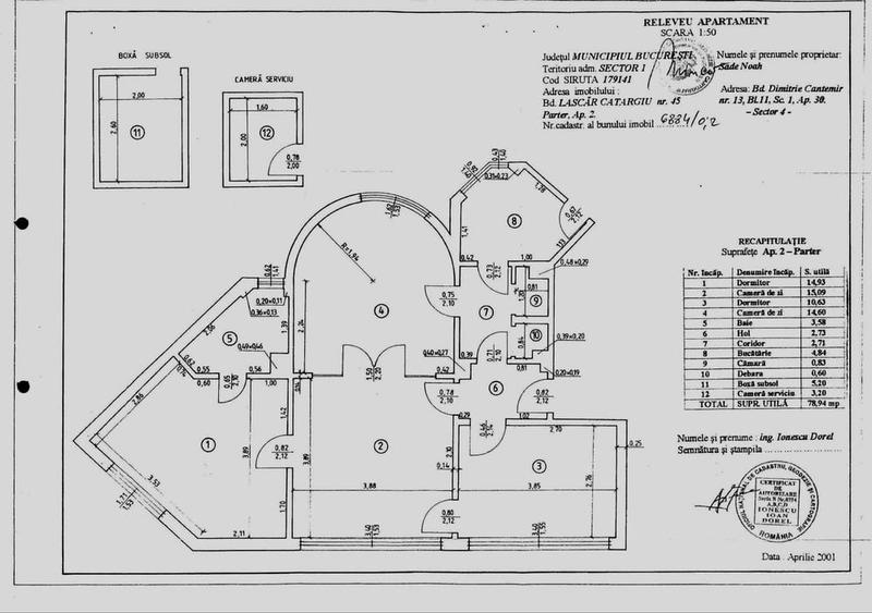 Apartament cu 3 camere decomandat în Ultracentral