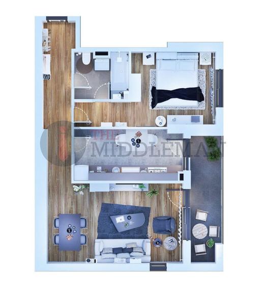 Apartament cu 2 camere în Obor