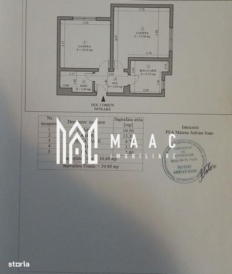 Apartament cu 2 camere în Central
