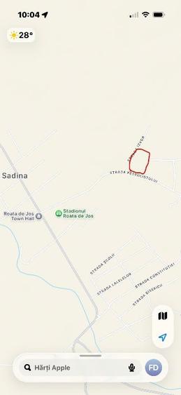 Teren de 3270 mp, în Roata Mică