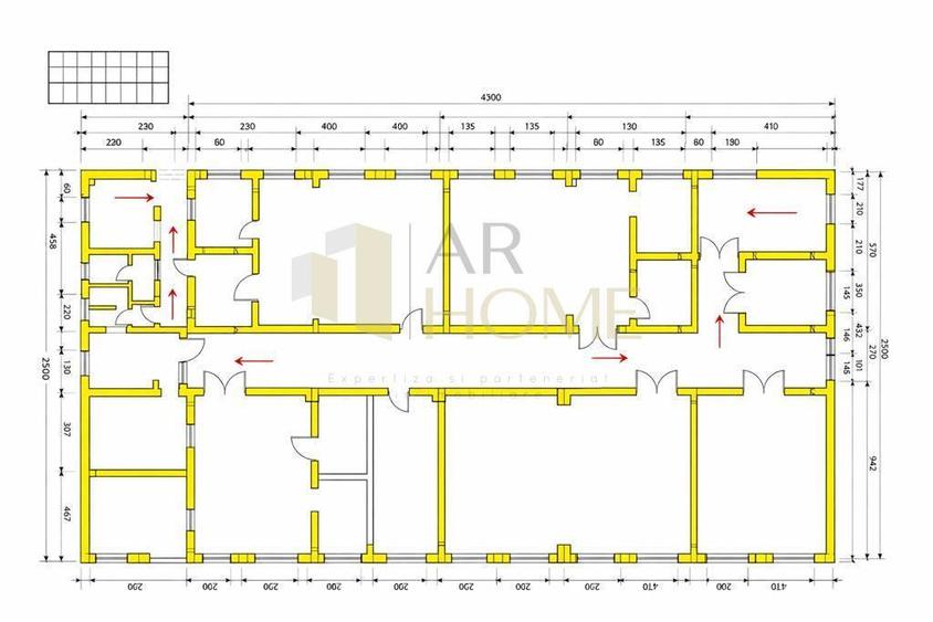 Birou, de 413 mp, în Sud