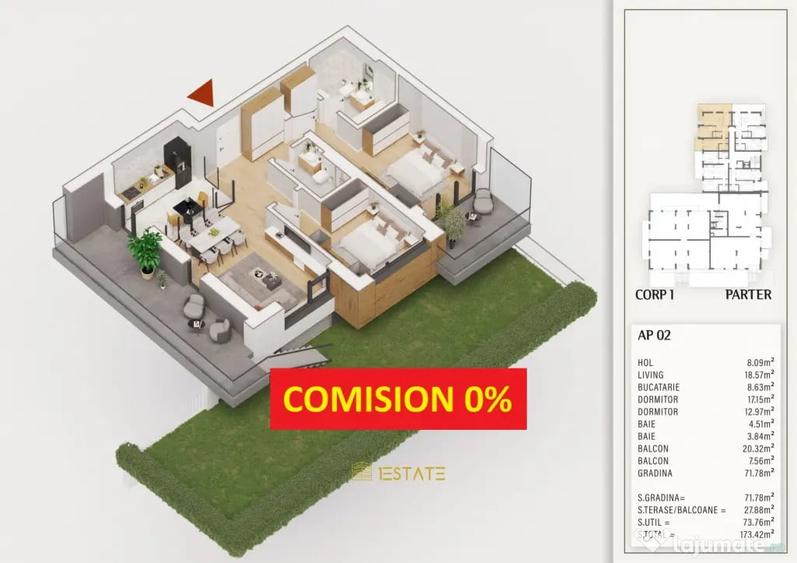 Finalizare 2027 | Parter, 74 mp +Gradina 70mp +Balcon 23mp | - Bucuresti (Bucuresti-Ilfov) - 5