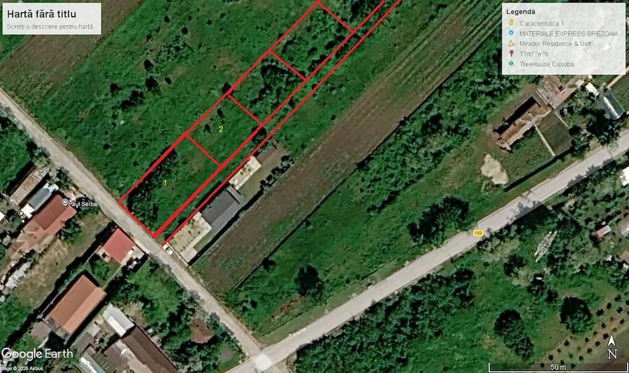 Teren de 1000 mp, în Tărtășești