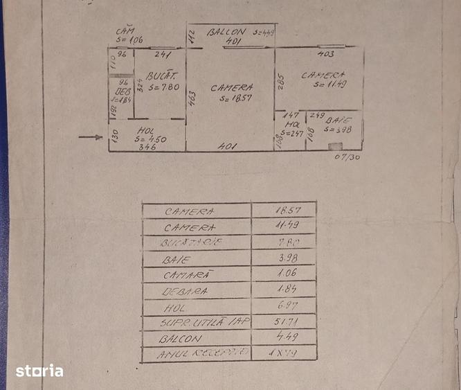 Apartament cu 2 camere, 52 mp., zona Micro 2 - 8