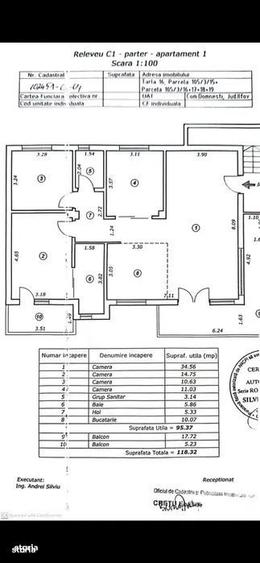 Apartament cu 4 camere decomandat în Domnești