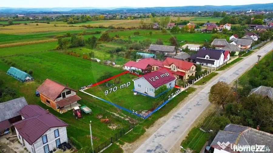 Casă cu 2 camere cu Teren 970 Mp în Sălsig