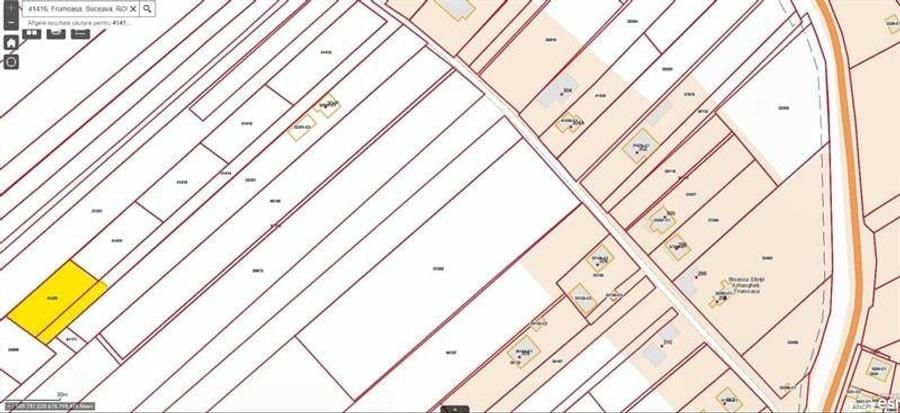 Teren agricol extravilan de 897 mp, în Frumoasa