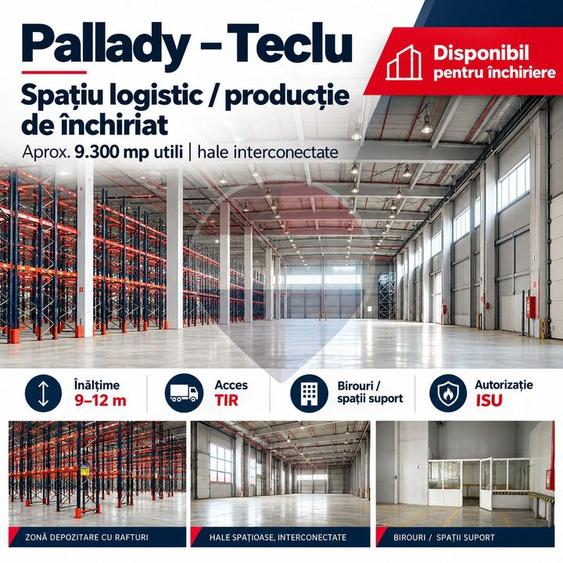 Spațiu industrial, de 9,317 mp, în Theodor Pallady