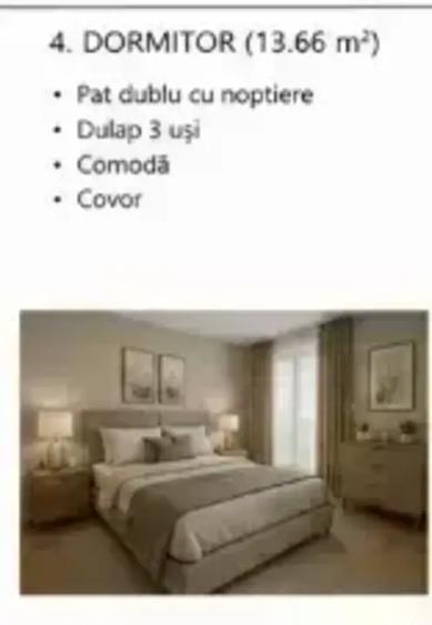 Apartament cu 2 camere decomandat în Barbu Văcărescu