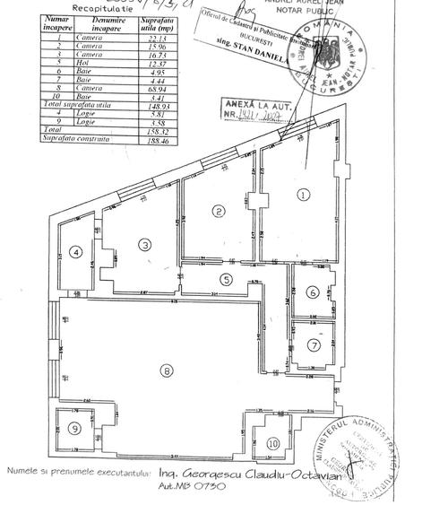 Apartament cu 4 camere decomandat în Herăstrău