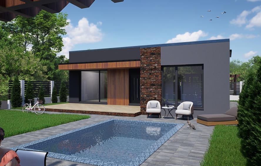 Casă individuală cu 4 camere cu Teren 470 Mp în Costi