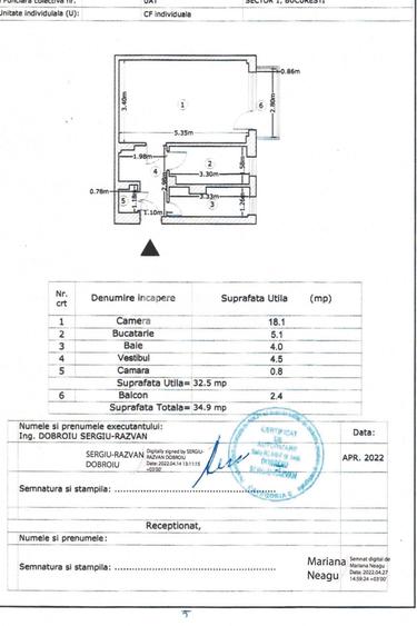 Garsonieră decomandată în Titulescu