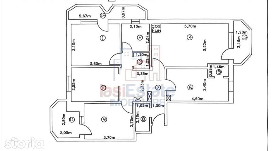 Apartament cu 4 camere decomandat în Păcurari