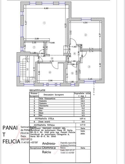 Casă individuală cu 12 camere cu Canalizare în Floreasca