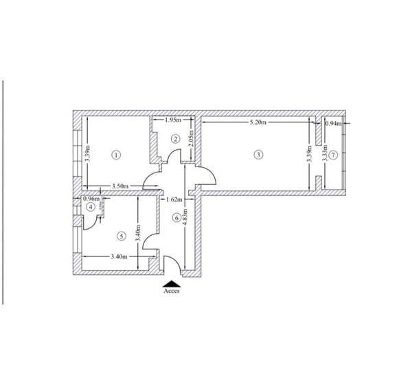 Apartament cu 2 camere decomandat în Exterior Vest
