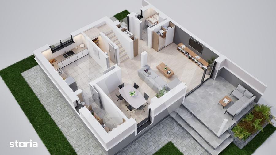 Casă cu 5 camere cu Teren 210 Mp în Șura Mică