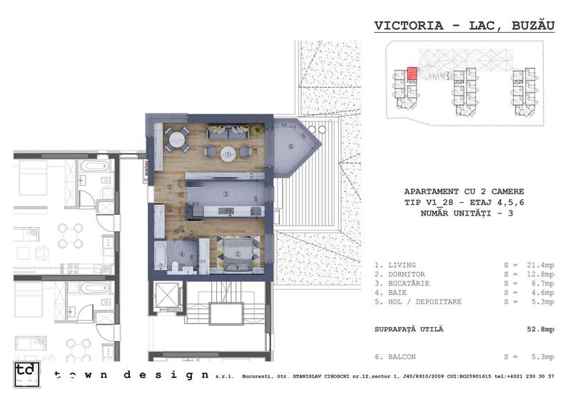 Apartament cu 2 camere în Central
