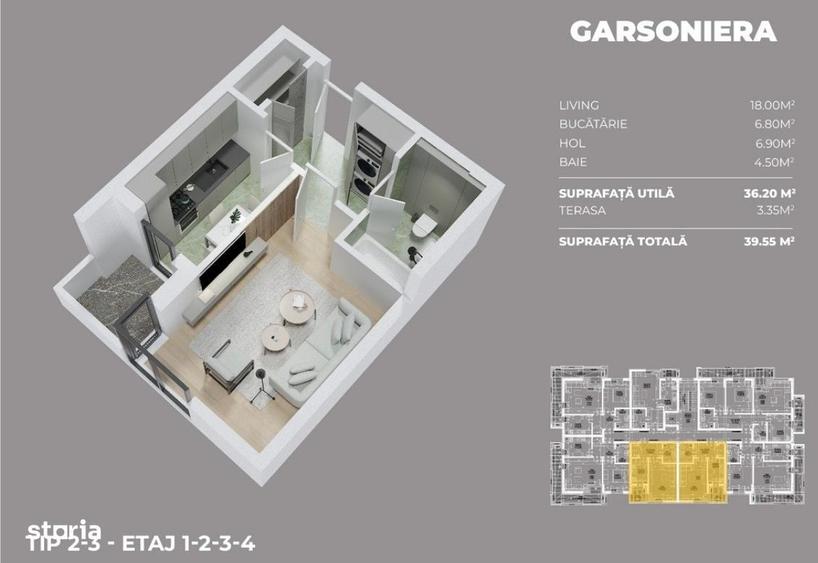 Garsoniera in bloc nou Popesti, Drumul Fermei - Laurentiu Raiciu - 6