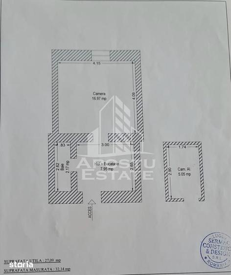 Garsonieră în Olimpia-Stadion