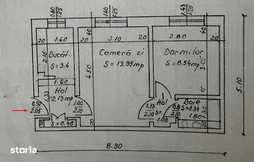 Vand Apartament 2 camere, parter, zona Rotunda - 1