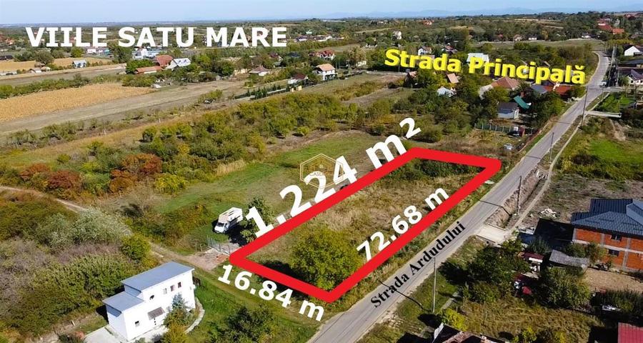 Teren Construcții intravilan de 1224 mp, în Sud