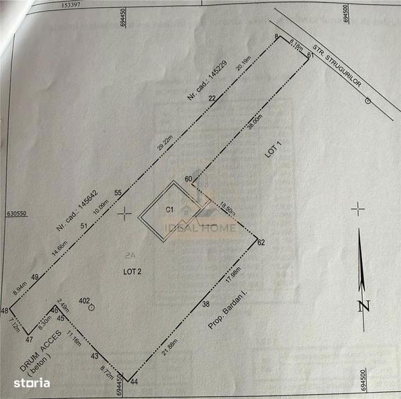 Casă cu 4 camere cu Teren 1481 Mp în Central