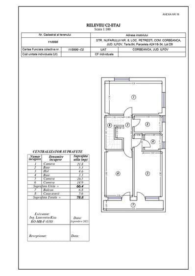 Casă cu 4 camere cu Teren 301 Mp în Corbeanca