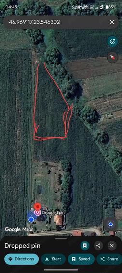 Teren de 1523 mp, în Vultureni