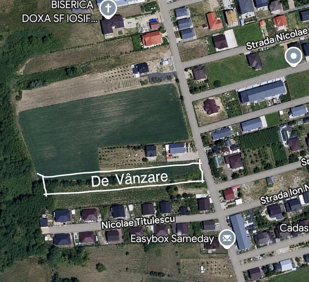 Teren agricol intravilan de 3271 mp, în Valea Lupului