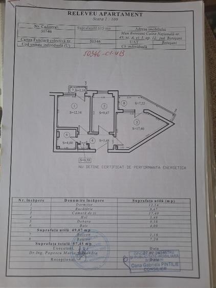 Apartament cu 2 camere decomandat în Central