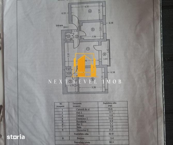 Apartament cu 3 camere în Craiovei