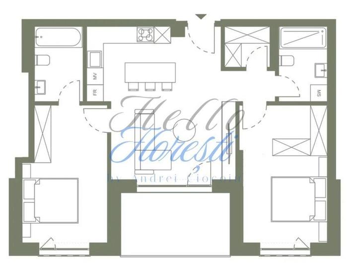 Apartament cu 3 camere în Dâmbul Rotund