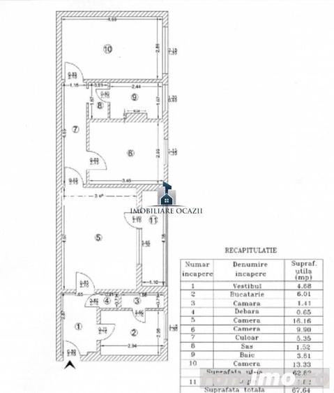 Vanzare Apartament 3 Camere Semidecomandat Berceni-Al.Ciceu - 11