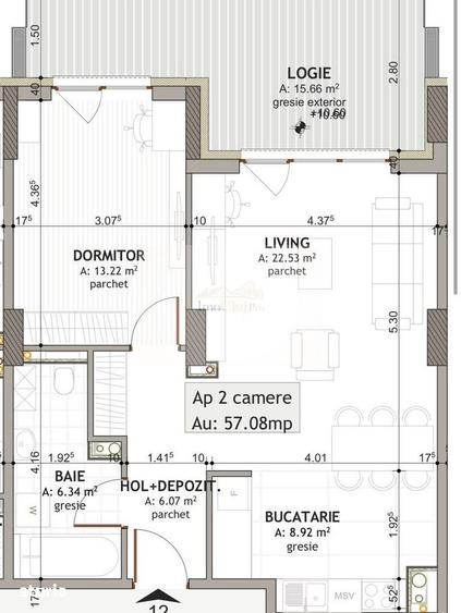 Apartament cu 2 camere, mobilat în Iris