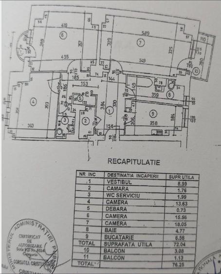 Crangasi, apartament 3 camere 76 mp mobilat si utilat la 8 minute de metrou - 1