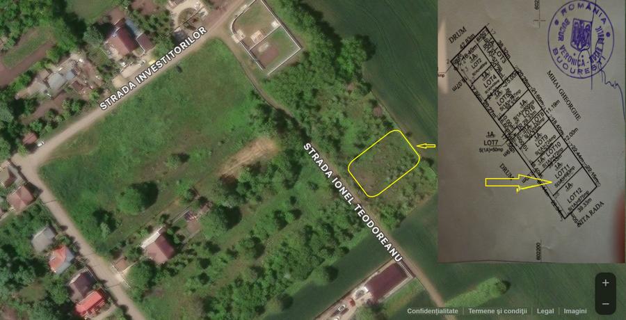 Teren Construcții intravilan de 995 mp, în Postăvari