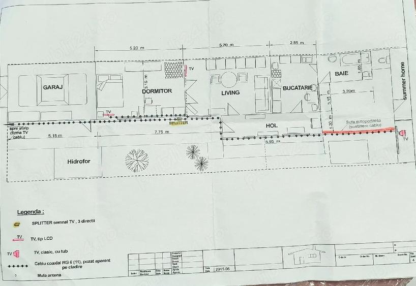 Casă cu 2 camere cu Teren 200 Mp în Central