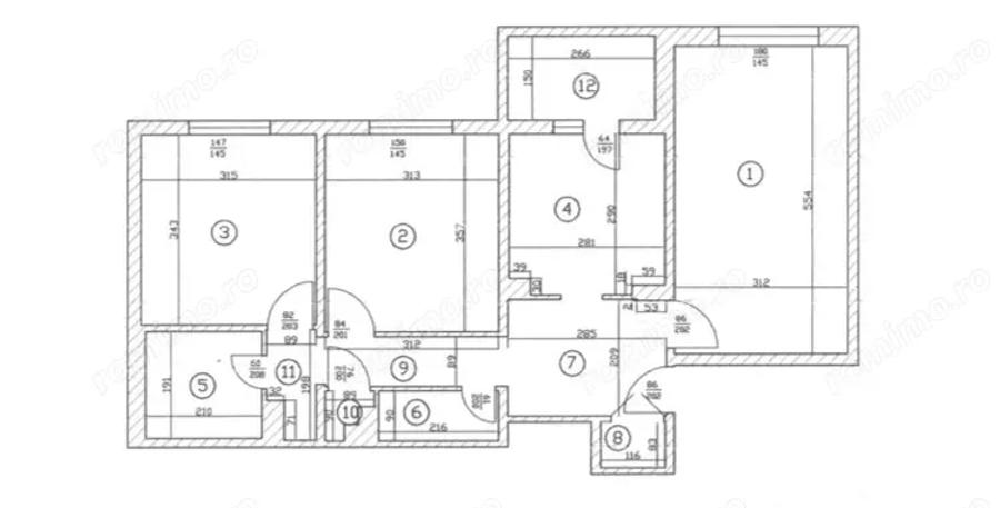 Apartament cu 3 camere decomandat în Crângași