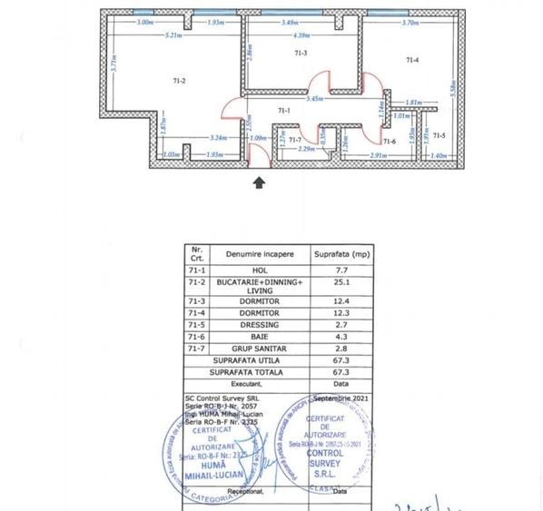Metalurgiei-Grand Arena -2 camere-59 mp - pret  91500 euro+TVA - 6