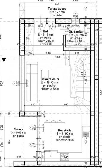 Duplex cu 4 camere cu Canalizare în Borhanci