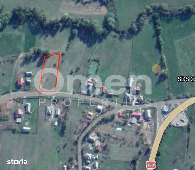 Teren de 2500 mp, în Valea Chioarului