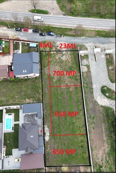Teren Construcții intravilan de 650 mp, în Daia