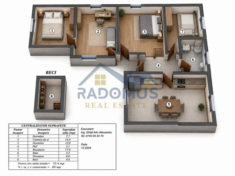 Casă cu 4 camere cu Teren 190 Mp în Pictor Rosenthal