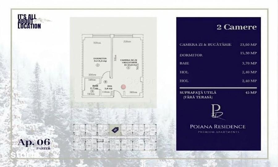 Apartament cu 2 camere în Ultracentral
