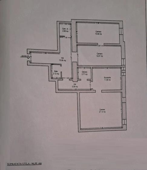 Apartament cu 3 camere decomandat în Brâncoveanu