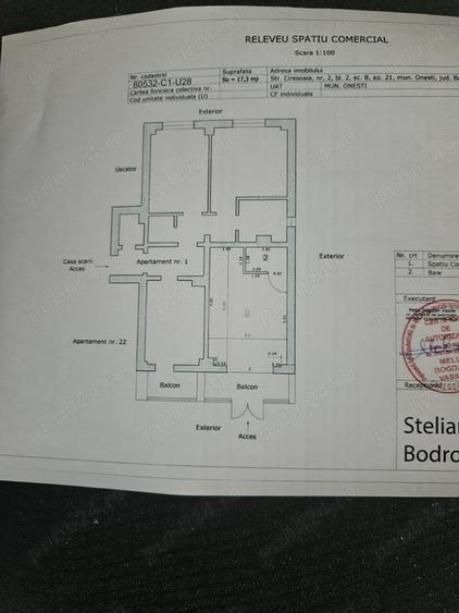 Spațiu comercial, de 23 mp, în Central