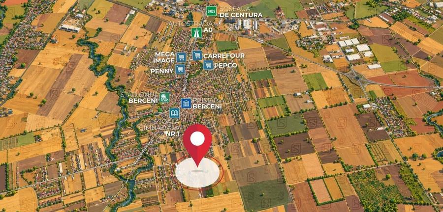 Teren Construcții intravilan de 418 mp, în Berceni