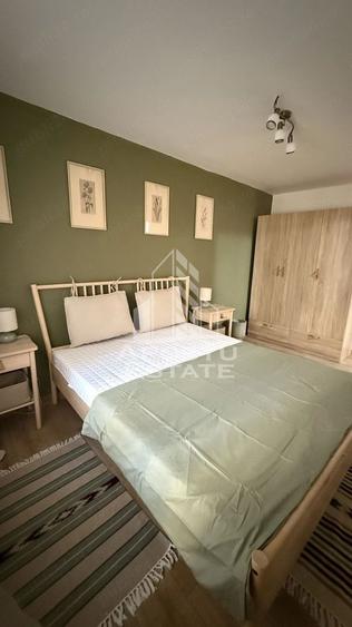 Apartament cu 2 camere semidecomandat, mobilat în Nord