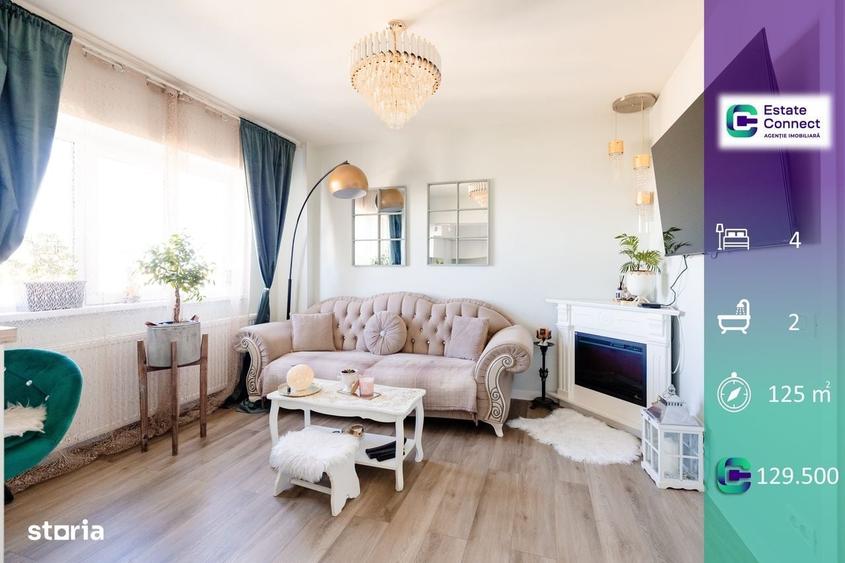 Apartament cu 4 camere decomandat în Central